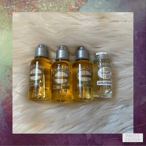 L’Occitane Amande Shower Oil & Supple Skin Oil Travel Size Bundle - New